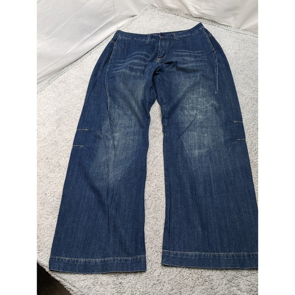 Vintage Parish Rformel Baggy Jeans 32x33 Blue Hip Hop Skater Y2K Streetwear - Picture 1 of 16